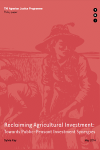 Reclaiming Agricultural Investment